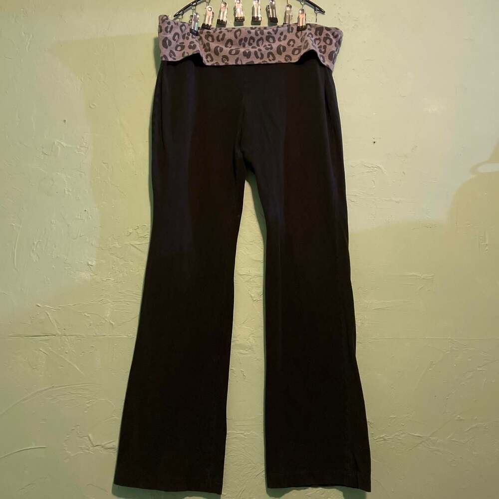 Xhilaration Leopard Print Foldover Flare Sleep Pants